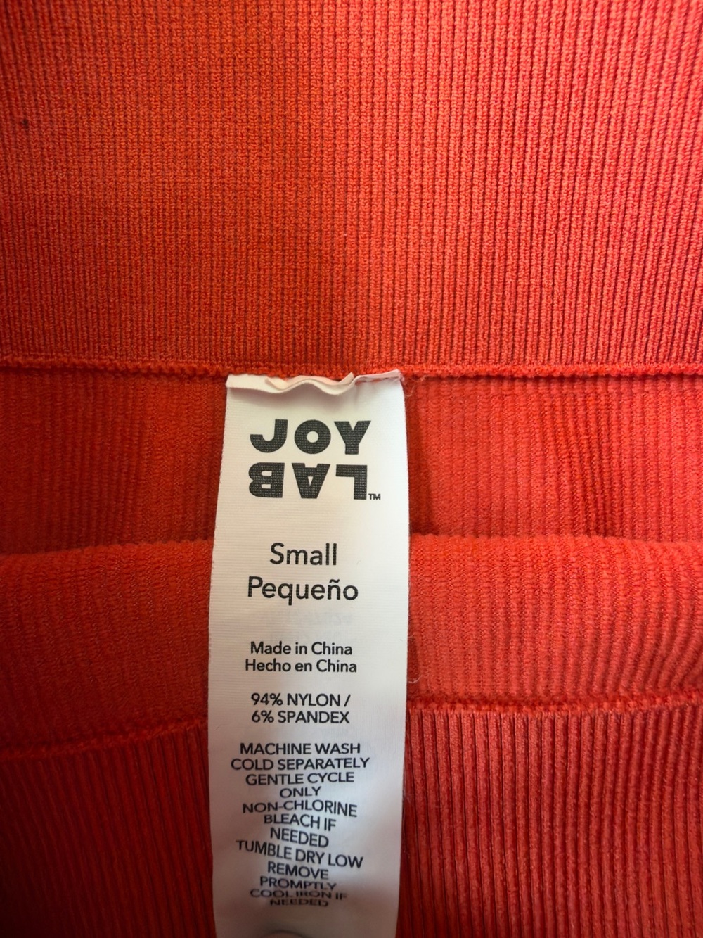 Joy Lab Yoga Set Burnt Orange Sports Bra  And High Waisted Leggings Size Small - Picture 5 of 6